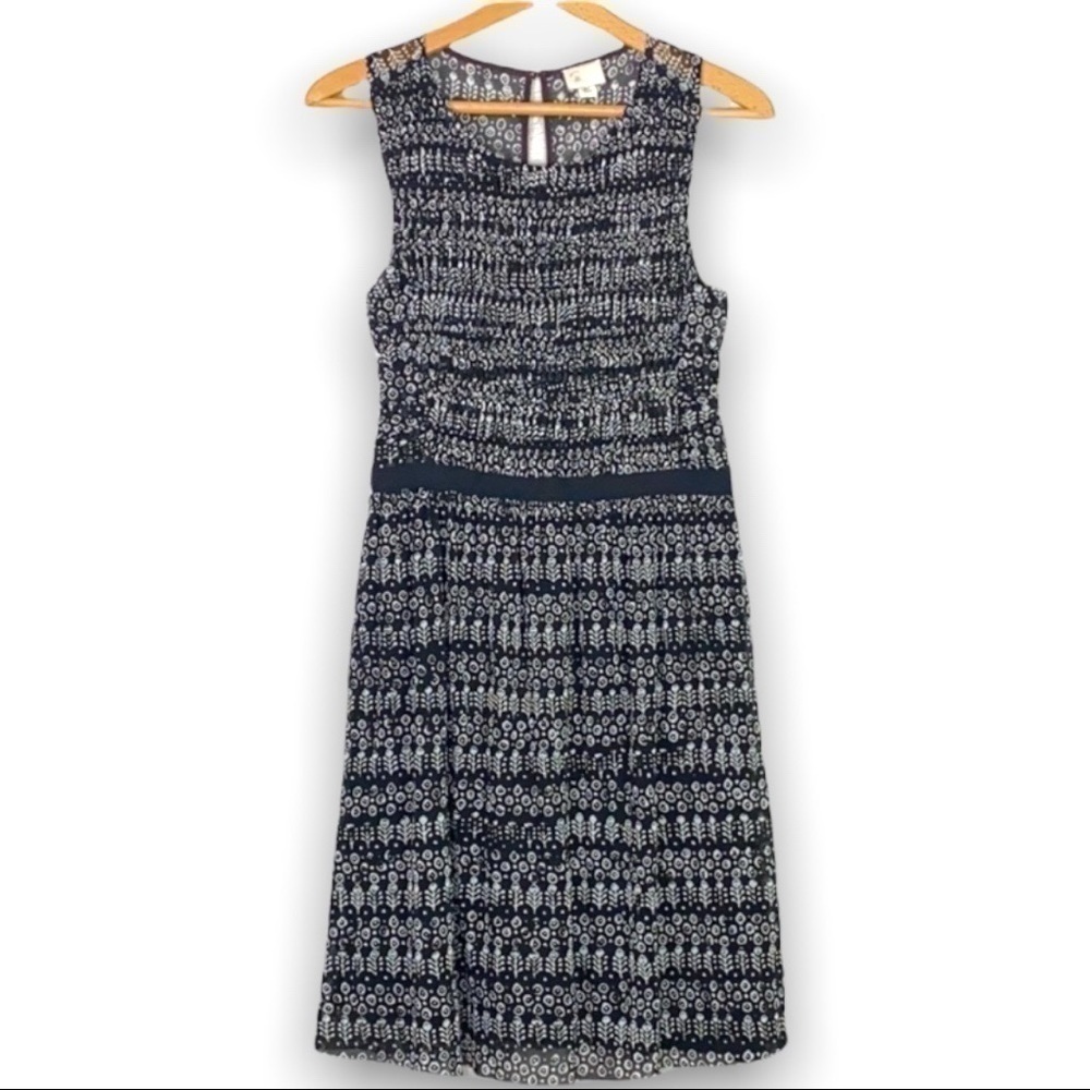 Anthro. Postmark - Swiss Dot Stretch Mesh Dress